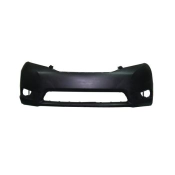 TOYOTA SIENNA FRONT BUMPER COVER PRIMED (WO/SENSOR)(EXC SE)**CAPA** OEM#5211908904 2011-2017 PL#TO1000369C