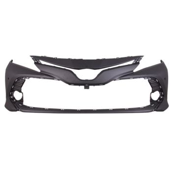 TOYOTA CAMRY HYBRID FRONT BUMPER COVER PRIMED (XLE)(W/SENSOR) **CAPA** OEM#521190X937 2018-2020 PL#TO1000432C