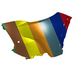 TOYOTA COROLLA CROSS (L/LE/XLE) FRONT BUMPER SIDE COVER LEFT (Driver Side) PRIMED (W/SENSOR) **CAPA** OEM#521130A909 2022-2024 PL#TO1016103C