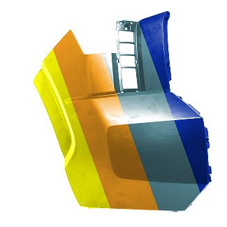 TOYOTA TUNDRA FRONT BUMPER SIDE COVER RIGHT (Passenger Side) PRIMED (WO/SENSOR)(WO/WHEEL OPENING MLDG) **CAPA** OEM#521120C909 2022-2024 PL#TO1017104C