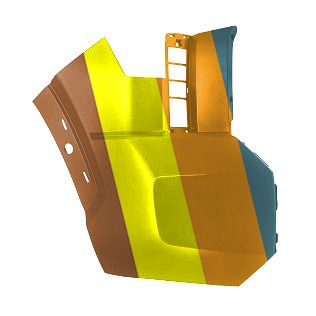 TOYOTA TUNDRA FRONT BUMPER SIDE COVER RIGHT (Passenger Side) PRIMED (WO/SENSOR)(W/WHEEL OPENING MLDG) **CAPA** OEM#521120C911 2022-2024 PL#TO1017106C