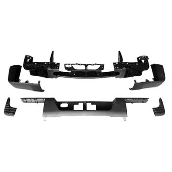 TOYOTA TUNDRA STEP BUMPER ASSEMBLY BLACK (WO/SENSOR)(WO/TOW HITCH)(PLASTIC END) OEM#520230C122-PFM 2016-2017 PL#TO1103131