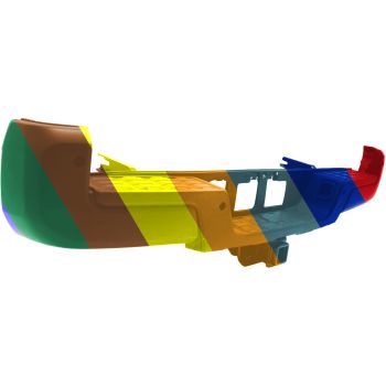 TOYOTA TACOMA REAR STEP BUMPER ASSY BLACK (W/SENSOR)(W/TOW HITCH) **CAPA** OEM#5215904030-PFM 2016-2023 PL#TO1103134C