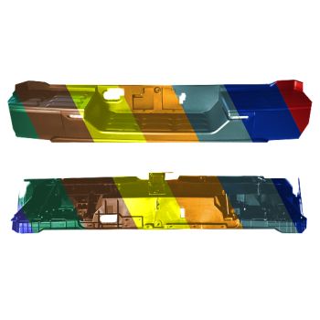 TOYOTA TUNDRA REAR STEP BUMPER ASSY W/BLACK COVER WO/BMP END (WO/SENSOR)(W/TOW HITCH) OEM#521500C040-PFM 2022-2024 PL#TO1103145