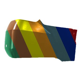 TOYOTA TUNDRA REAR BUMPER END COVER RIGHT (Passenger Side) PRIMED (W/SENSOR)(W/WHEEL OPENING MLDG) **CAPA** OEM#521610C900 2022-2024 PL#TO1117117C