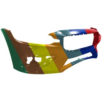 VOLVO VOLVO V60 FRONT BUMPER COVER PRIMED (W/WASH)(W/PARALLEL PK ASSIST)(EXC R DESIGN) OEM#36013130 2019-2023 PL#VO1000252