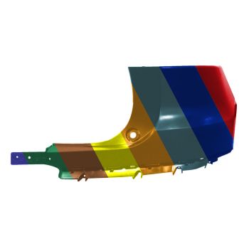 VOLVO VOLVO XC40 ELECTRIC REAR BUMPER SIDE COVER RIGHT (Passenger Side) PRIMED **CAPA** OEM#39848190 2021-2023 PL#VO1117100C