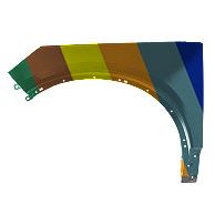 VOLVO VOLVO XC40 ELECTRIC FENDER LEFT (Driver Side) OEM#31651217 2021-2023 PL#VO1240126