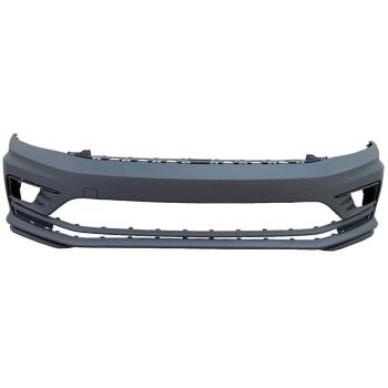 VOLKSWAGEN JETTA SEDAN (EXC GLI) FRONT BUMPER COVER PRIMED (WO/WASHER)(WO/SENSOR)(WOLFSBURG) OEM#5C6807217ALGRU 2018 PL#VW1000242