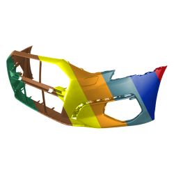 AUDI A3 SEDAN FRONT BUMPER COVER PRIMED (W/SENSOR)(WO/S-LINE) OEM#8Y0807065AGRU 2022-2023 PL#AU1000302