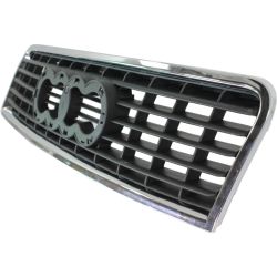 AUDI A4 SEDAN/WAGON (GEN 2)  (1.8L/3.0L) GRILLE ASSY BLACK W/CHROME FRAME (Satin BLACK) OEM#8E0853651G5PV 2002-2005 PL#AU1200114