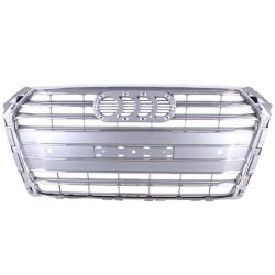 AUDI A4 SEDAN GRILLE CHROME/PTD-GRAY (W/SENSOR)(WO/S-LINE) OEM#8W0853651BSRP5 2017 PL#AU1200134