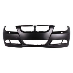 BMW BMW 3 (SEDAN) FRONT BUMPER COVER PRIMED (W/SENSOR)(W/WASHER) **CAPA** OEM#51117170053 2006-2008 PL#BM1000177C