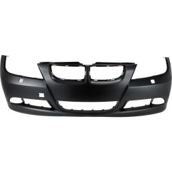 BMW BMW 3 (SEDAN) FRONT BUMPER COVER PRIMED (W/O SENSOR)(W/WASHER) **CAPA** OEM#51117170052 2006-2008 PL#BM1000179C