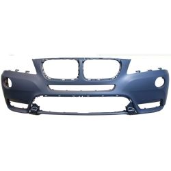 BMW BMW X3 FRONT BUMPER COVER PRIMED (WO/HL WASHER)(WO/M PKG) **CAPA** OEM#51117210451 2011-2014 PL#BM1000252C