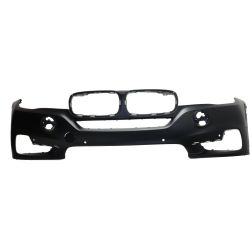 BMW BMW X5 FRONT BUMPER COVER PRIMED W/6 SENSOR (WO/WASH&NIGHT VISION&LED FOG&SURND VIEW) (WO/M SPT) OEM#51117378612 2014-2018 PL#BM1000323