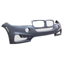 BMW BMW X5  FRONT BUMPER COVER PRIMED (WO/HL WASH)(W/6 SENSOR)(WO/SURND VIEW)(WO/M SPT) OEM#51117378613 2014-2018 PL#BM1000394
