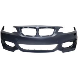 BMW BMW 2 2DOORS/CONV FRONT BUMPER COVER PRIMED (W/ WASH W/PK SNSR WO/PK ASSIST)(W/M SPORT)(M MDL) **CAPA** OEM#51118058096 2015-2021 PL#BM1000412C