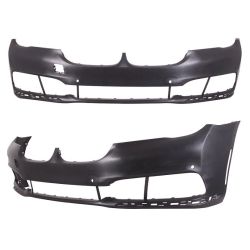 BMW BMW 7 SERIES (G11/G12) FRONT BUMPER COVER PRIMED (WO/WASHER)(W/ 6 SENSOR)(WO/TOW)(WO/M PKG) OEM#51117402816 2016-2019 PL#BM1000449