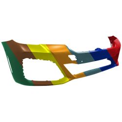 BMW BMW 5 SERIES HYBRID FRONT BUMPER COVER PRIMED (W/PK ASSIST SYSTEM)(530e W/M SPORT) **CAPA** OEM#51119852206 2021-2023 PL#BM1000541C