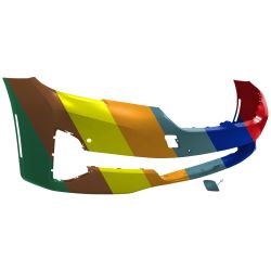 BMW BMW 5 SERIES SEDAN FRONT BUMPER COVER PRIMED (WO/PK ASSIST SYSTEM)(530i/540i WO/M SPORT) **CAPA** OEM#51119852200 2021-2023 PL#BM1000542C