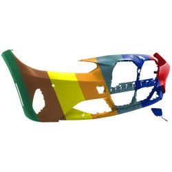 BMW BMW 4 CONVERTIBLE FRONT BUMPER COVER PRIMED (WO/FOG)(W/PK ASSIST)(430i SPORT LINE) OEM#51119854241 2021-2024 PL#BM1000555