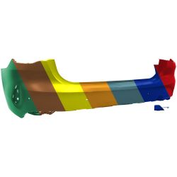 BMW BMW 4 CONVERTIBLE REAR BUMPER COVER PRIMED (WO/PARKING ASSIST)(430 SPORT LINE) OEM#51129850244 2021-2024 PL#BM1100457