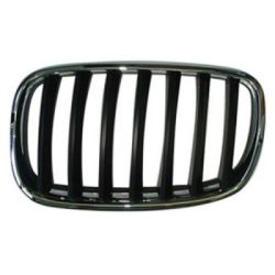 BMW BMW X5 GRILLE LEFT (Driver Side) CHR/BLK OEM#51137157687 2011-2013 PL#BM1200180