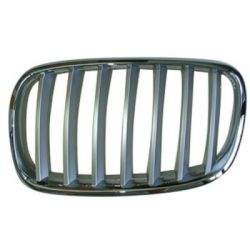 BMW BMW X6 HYBRID E72 GRILLE LEFT (Driver Side) CHR/SLV OEM#51137185223 2010-2011 PL#BM1200182