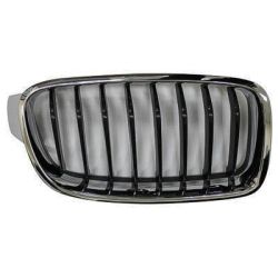 BMW BMW 3 (SEDAN) HYBRID GRILLE RIGHT (Passenger Side) CHROME FRAME /BLACK INNER( 8 BAR)(SPORT/M SPORT) OEM#51137260498 2013-2015 PL#BM1200235