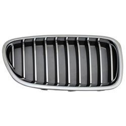 BMW BMW 5 SERIES (SEDAN) GRILLE RIGHT (Passenger Side) CHR/CHR-BLK (WO/NIGH VISION)(STANDARD LUXURY) OEM#51137412324 2014-2016 PL#BM1200245