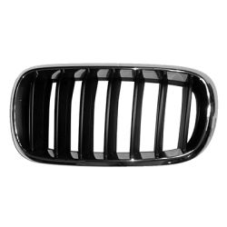 BMW BMW X5 HYBRID GRILLE LEFT (Driver Side) CHROME FRAME/BLK BAR (WO/NIGHT VISION) OEM#51137294485 2016-2018 PL#BM1200268