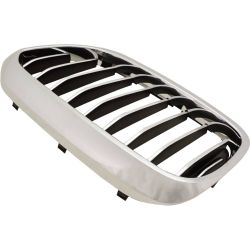 BMW BMW 5 SERIES (SEDAN)  GRILLE LEFT (Driver Side) CHROME/BLACK (WO/M PKG)(WO/NIGHT VISION)(W/LUXURY) OEM#51137390865 2017-2020 PL#BM1200298