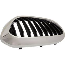 BMW BMW 5 SERIES HYBRID  GRILLE LEFT (Driver Side) CHROME/BLACK (W/M PKG)(WO/NIGHT VISION) OEM#51137390863 2018-2020 PL#BM1200300