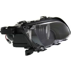 BMW BMW 3 ( i/xi ) (SEDAN/WAGON) HEAD LAMP ASSEMBLY RIGHT (Passenger Side) (W/BLK BEZEL)(HALOGEN) OEM#63127165772 2002-2005 PL#BM2503122
