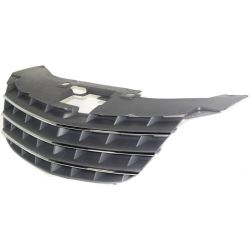 CHRYSLER SEBRING/SEDAN GRILLE SLV/BLK W/CHR MOLDING OEM#1CM541S9AC 2007-2010 PL#CH1200315