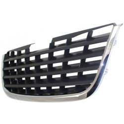 CHRYSLER TOWN & COUNTRY GRILLE CHROME/BLACK (BLACK CENTER)**CAPA** OEM#5113127AA 2008-2010 PL#CH1200322C