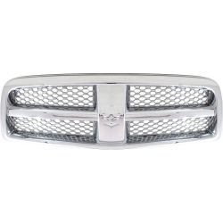 DODGE TRUCKS & VANS DODGE/PU R1500 GRILLE ASSY CHROME/CHROME MESH OEM#55372059AB 2009-2012 PL#CH1200326
