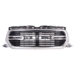 DODGE TRUCKS & VANS DODGE/PU (R1500) GRILLE BLACK BAR W/CHROME SURROUND (W/CAMERA)(BIG HORN) OEM#68412152AC 2019-2022 PL#CH1200420