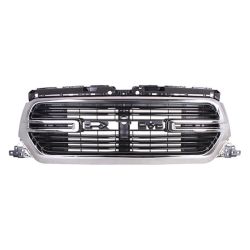 DODGE TRUCKS & VANS DODGE/PU (R1500) GRILLE BLACK BAR W/CHROME SURROUND (WO/CAMERA)(BIG HORN) OEM#68404863AF 2019-2022 PL#CH1200428