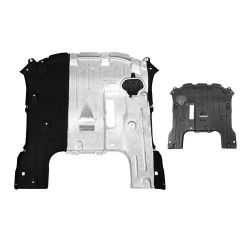 CHRYSLER PACIFICA FRONT SPLASH SHIELD W/ALUM PAD (REAR ENG UNDER CVR)(FWD) **CAPA** OEM#68489769AA 2017-2024 PL#CH1228176C