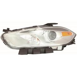 DODGE DART HEAD LAMP ASSEMBLY LEFT (Driver Side) (HALOGEN)(CHR BEZEL)**CAPA** OEM#68292803AA 2016 PL#CH2518151C