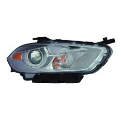 DODGE DART HEAD LAMP ASSEMBLY RIGHT (Passenger Side) (HALOGEN)(CHR BEZEL) **CAPA** OEM#68081388AL 2013-2015 PL#CH2519143C