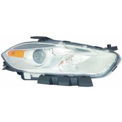DODGE DART HEAD LAMP ASSEMBLY RIGHT (Passenger Side) (HALOGEN)(CHR BEZEL)**CAPA** OEM#68292802AA 2016 PL#CH2519151C