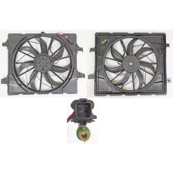 DODGE TRUCKS & VANS DURANGO RADIATOR & A/C FAN ASSY(SINGLE)(3.6L)(STD DUTY) OEM#68482590AB 2021-2024 PL#CH3115203