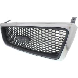 FORD TRUCKS & VANS FORD/PU (F150 EXC HERITAGE) GRILLE CHROME FRAME/ BLACK HONEYCOMB(WO/BAR)(XLT)(WO/CHROME PKG) OEM#7L3Z8200CA 2006-2008 PL#FO1200469