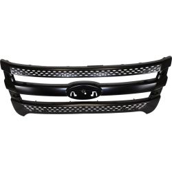 FORD TRUCKS & VANS EXPLORER GRILLE PTD BLACK**CAPA** OEM#BB5Z8200CA 2011-2015 PL#FO1200533C