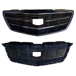 CADILLAC ATS COUPE GRILLE CHROME/BLACK (WO/ADAPTIVE CRUISE) OEM#22879627 2015-2019 PL#GM1200775