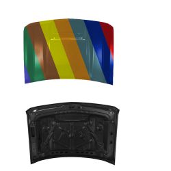 GM TRUCKS & VANS SILVERADO/PU 2500/3500 (CHEVY) HOOD (W/SCOOP)(6.6L TURBO) OEM#84456263 2017-2019 PL#GM1230469