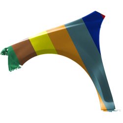 CHEVROLET MALIBU HYBRID FENDER LEFT (Driver Side) OEM#15825373 2008 PL#GM1240351